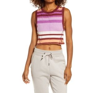 Free People Multicolor Striped Crop Top